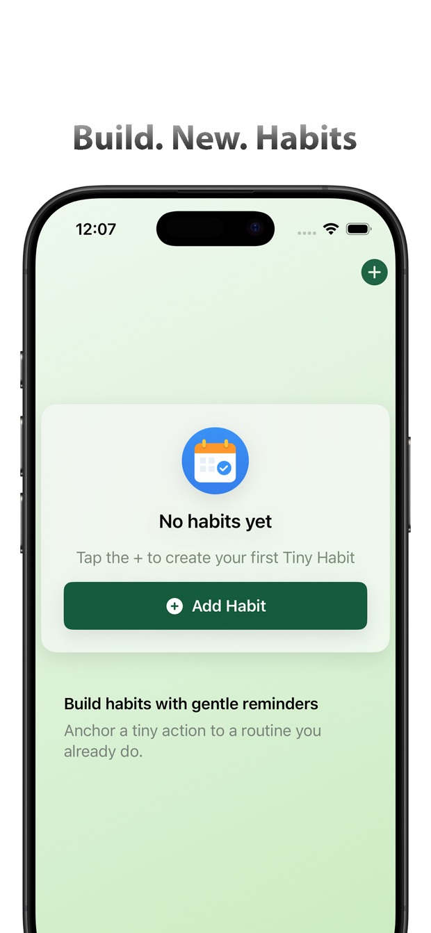 TinyHabits: Trigger Change app screenshot